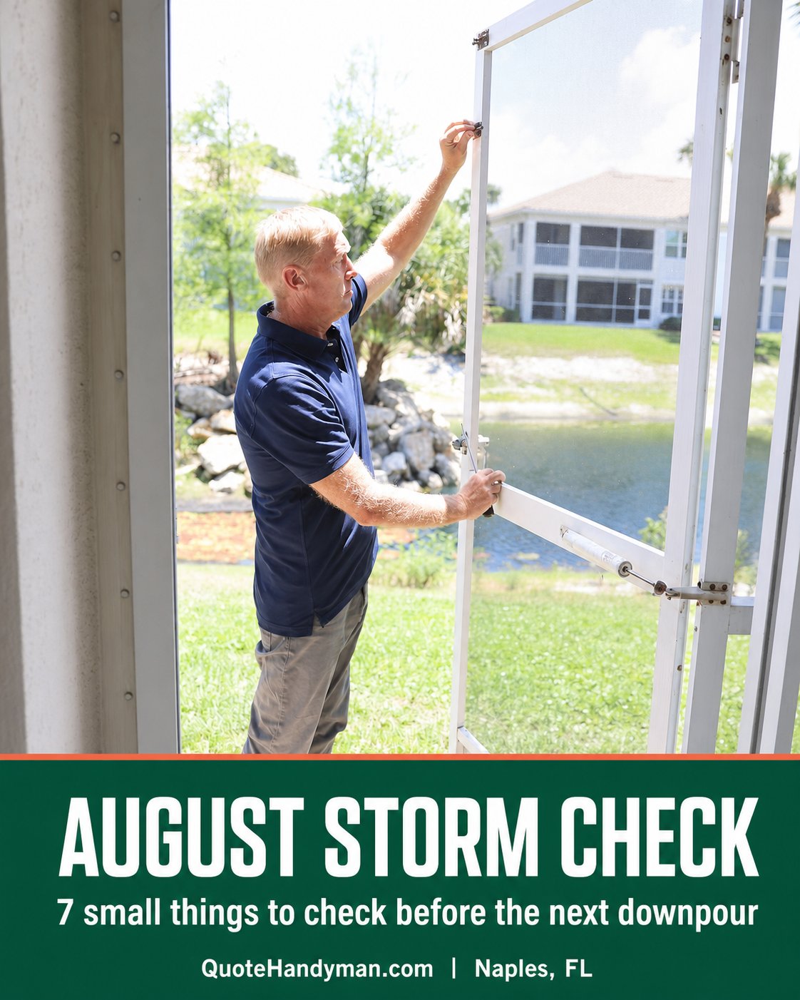 Late September seasonal home maintenance check in Naples Florida